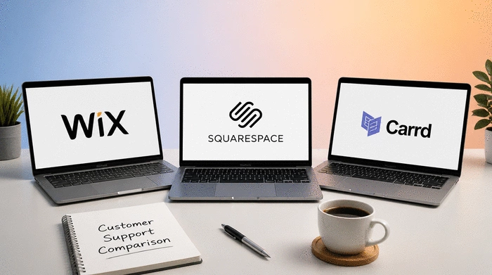 Comparing Customer Support: Wix, Squarespace, Carrd