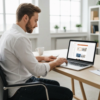 Website Builder Usage Scenario