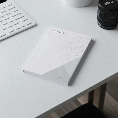 Digital guide or eBook mockup