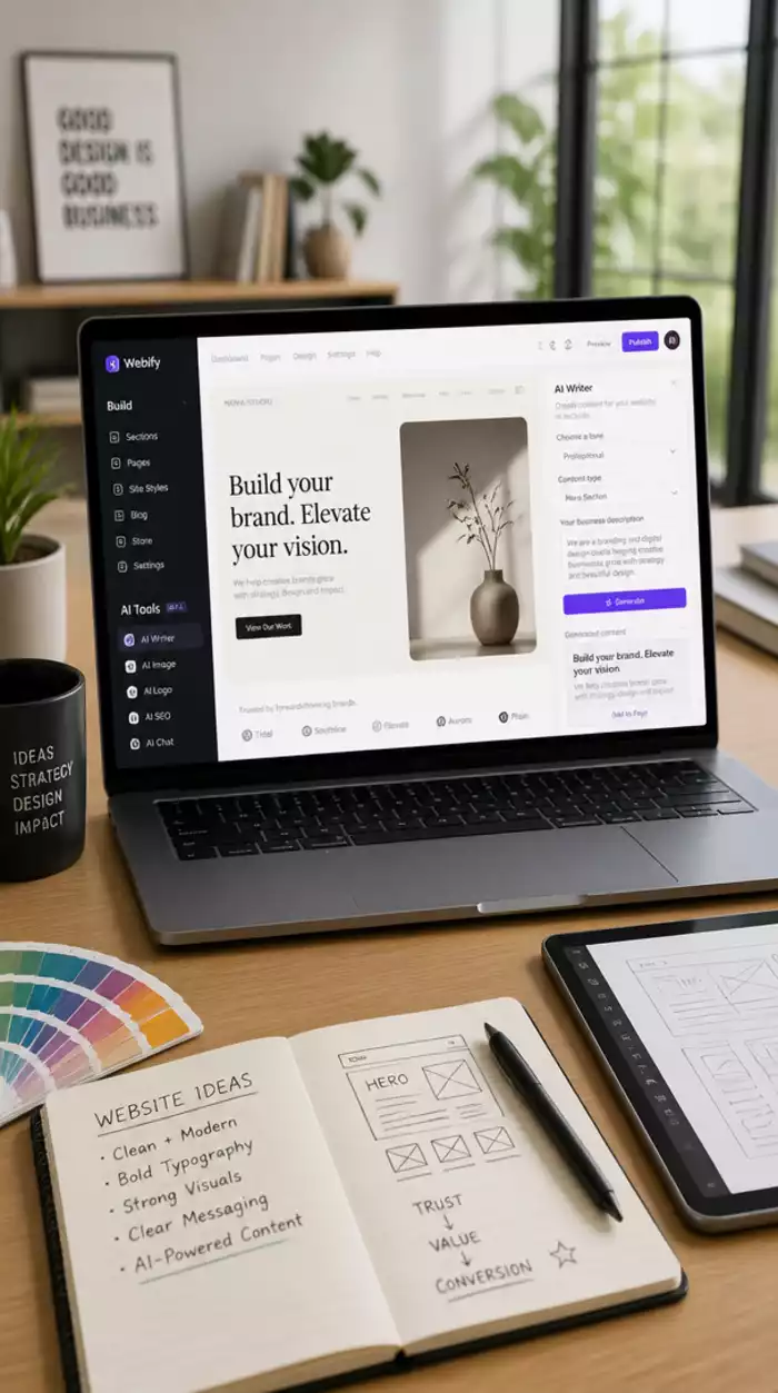 Website Builders for AI Content