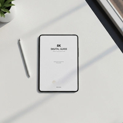 Digital guide or eBook mockup